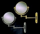 Taymor 17 Inch Bathroom & Vanity Wall Mounted Swing Arm Rotating Mirror Chrome Plated Steel
