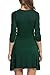 HOTOUCH Women's Casual Slimming Long Sleeve Crossover Mini Fit and Flare Dress