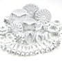 33 tlg AUSSTECHER Ausstechformen Ausstechform Stempel mit Auswerfer Marzipan Fondant Tortendecko Torte Deko Kuchen Set Pro