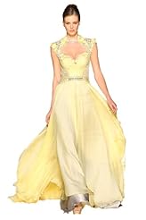  Crystal Applique Crystals Lace Beaded Cocktail Chiffon/Taffeta/Tulle  Ball Gown Prom Dress/Maxi Dress 