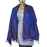 Rectangular Scarf Pure Silk Clothing Accessory India Styles 22 x 72 inches