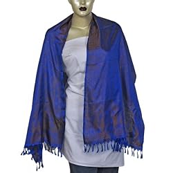 Rectangular Scarf Pure Silk Clothing Accessory India Styles 22 x 72 inches