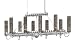 Schonbek EM3417EN Silver / Earth Tone Strass Geometrix--Elements Crystal Ten Light Up Lighting Recta