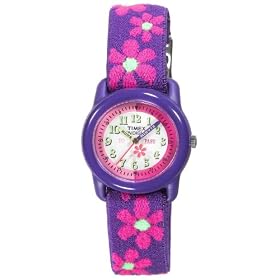 Timex Kids' T89022 Time Teacher Flowers Stretch Band Watch by Timex