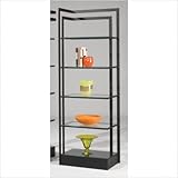 Encore Right-Side Étagère Metal Finish: Black (as shown)