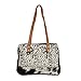 Myra Bag Spencer Upcycled Canvas & Cowhide Leather Bag S-1246