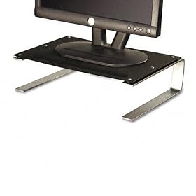 Allsop Products - Allsop - Redmond Monitor Stand, 14 5 8w x 11d x 4 1 4h, Black Gray Silver - Sold As 1 Each - Raises... by 
