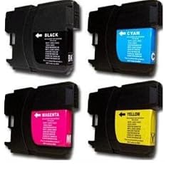 4 XL Patronen kompatibel zu Brother LC 985 LC 39 Sparset (1x schwarz & je 1x cyan magenta yellow) LC 985BK LC 985Y LC 985C LC 985M LC 39BK LC 39Y LC 39C LC 39M f�r Brother DCP-J125 - Brother DCP-J315W - Brother DCP-J515W - Brother MFC-J265W - Brother MFC-J410 - Brother MFC-J415W - Brother MFC-J220 - Hohe Qualit�t