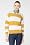L!VE Long Sleeve Bold Bi-Color Stripe Crewneck Sweater