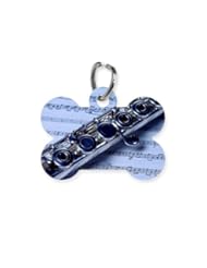 CafePress Extreme close-up of flute on sheet music - Bone Pe Bone Pet Tag - S...