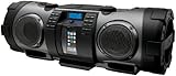 JVC RV NB 70 BE Tragbarer Boom Blaster (CD-Player, iPod-Dock, 40 Watt, USB 2.0) schwarz