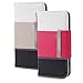 Fosmon CADDY Series Leather Wallet Case for Samsung Galaxy S4 IV / I9500 (White - Gray - Black)