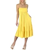 Juniors' Mossimo Supply Co. Smocked Back Dress - Yellow