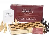 Compact wooden inlaid Schach set - JDS