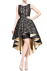 Open-Back Asymmetric Lace Natural   Waistline Sleeveless Prom Dress/Party Dress 