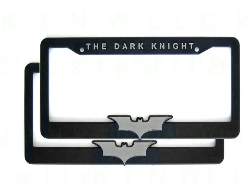 A Set of Two Plastic 3D License Plate Frame - Batman Dark Knight