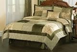 Best Quality Green Garden Queen Comforter Set with 4 Bonus Pieces By Pem America