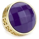 Trina Turk Gold And Purple Shanghai Ring