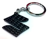 Suzuki Logo Real Carbon Fiber Keychain