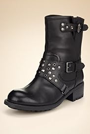 Limited Collection Leather DiamantÃƒÂ© Biker Boots