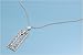 Sterling Silver Necklace - Open Rectangle - 16in-20in Chain - Charm Size: 36mm