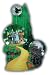 Wizard of Oz Collectible with Three Waterglobes In One