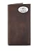 NCAA Alabama Crimson Tide Light Brown Crazyhorse Leather Roper Concho Wallet, One Size