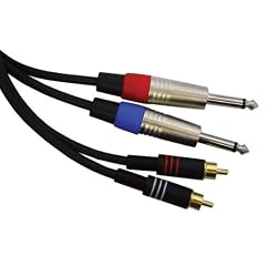 SIGNAL CABLE (3 METRE) / DUAL PHONO TO DUAL 1/4" JACK