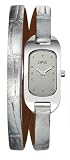 Opex - X0391LB2 - Ballerine - Montre Femme Acier - Quartz Analogique - Bracelet Cuir Argent&eacute;