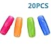 UDTEE 20PCS Pink/Orange/Green/Blue Color Rubber Material Pencil Grip, Universal Ergonomic Writing Aid, Assorted Colors