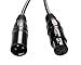 4PCS 1m Long DMX 512 XLR Cable 3.2t 3 Pin True Male to Female for Microphone Stage Lights