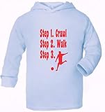 Print4u Steps To A Footballer Football Age 6-12 Months Blue