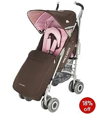 Maclaren Techno XLR Stroller - Coffee Brown/Powder Pink