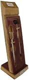 Wine Cask wood wine thermometer and vinometer holder ~ Unique French wine barrel wood