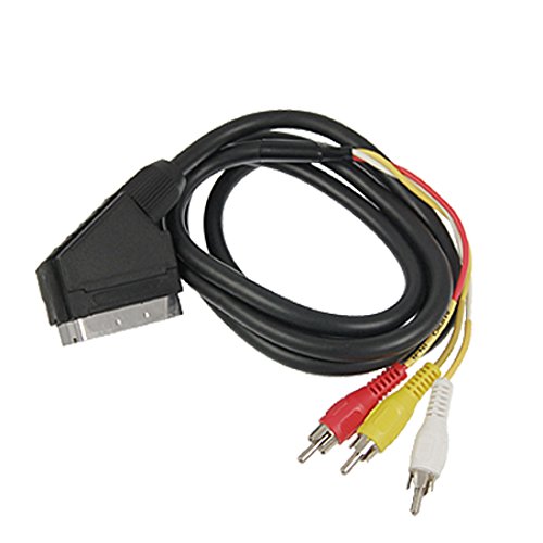 Black-14M-20-Pin-Scart-Male-to-3-RCA-Male-Connector-AV-Cable