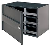 Akro-Mils 19109 9 Drawer Steel Parts Storage Hardware and Craft Cabinet with Locking Door, Grey