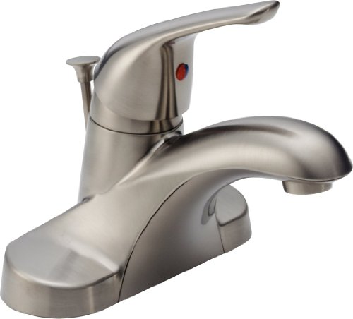 Delta Foundations B510LF-SS Single Handle Centerset Lavatory Faucet, Stainless