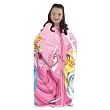 Northwest Company Youth Cuddle Wrap, Disney Princess "Glitter Enchantment" Design