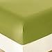 Honeymoon 1800 Brushed Microfiber Bed Sheet Set, Ultra Soft, Queen - Olive