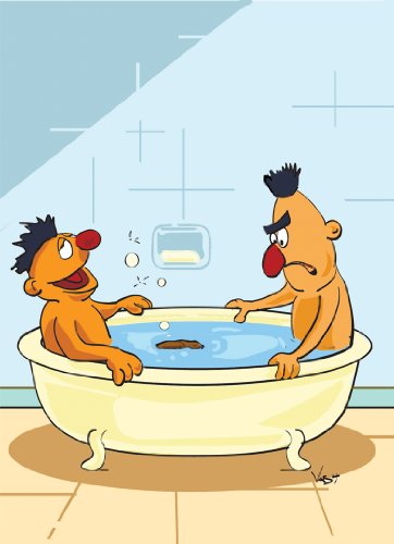 Bathtub Birthday Greeting Card