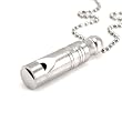 Stainless Steel Large Whistle Pendant Necklace