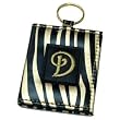Monogram Letter D Keychain with Mirror