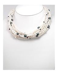 Fresh Water Pearls Necklace In Sterling Silver