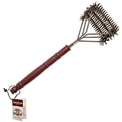 RUST RESISTANT Barbecue Grill Brush Cleaner - Stainless Steel Barbeque Cleaning Tool With Steel Wires & Durable Handle, Enhanced With Polymer - The Dream Of Every BBQ/Grilling Lover By USA Q'Grill