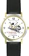 Habit 1 - Imagination Is (Spanish Text) - DELUXE TWO-TONE WATCH from THE 7 HABITS - WATCH COLLECTION BY WATCHBUDDY&reg; - Arabic Numbers - Black Leather Strap-Size-Children's Size-Small ( Boy's Size & Girl's Size )