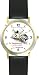 Habit 1 - Imagination Is (Spanish Text) - DELUXE TWO-TONE WATCH from THE 7 HABITS - WATCH COLLECTION BY WATCHBUDDY&reg; - Arabic Numbers - Black Leather Strap-Size-Women's Size-Small