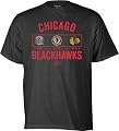 Chicago Blackhawks -Black- Logo History T-Shirt