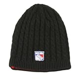 New York Rangers Cable Knit Beanie (Black)