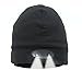HomeBeck Led Beanie,50 Lumens & 4 Ultra Bright LED Lights LED Hat for Hunting, Camping, Grilling, Auto Repair, Jogging, Walking, or Handyman Working - One Size,Black