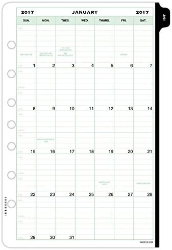 Day-Timer Planner Refill 2017, 2-Page-Per-Week, Vertical Column, 5-1/2 x 8-1/2", Desk Size (10231)